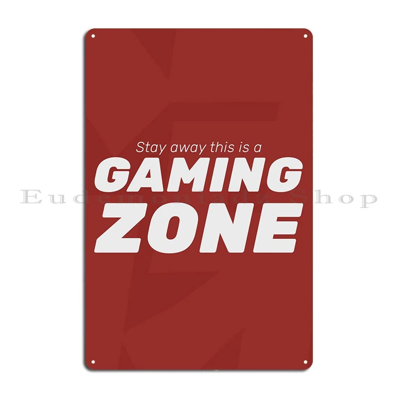 Retro Gaming Zone - Оставайтесь в игровую зону, металлические знаки,