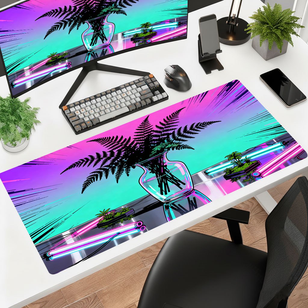 Mouse Gaming Retro - Коврик для мыши Brand Retro Plant