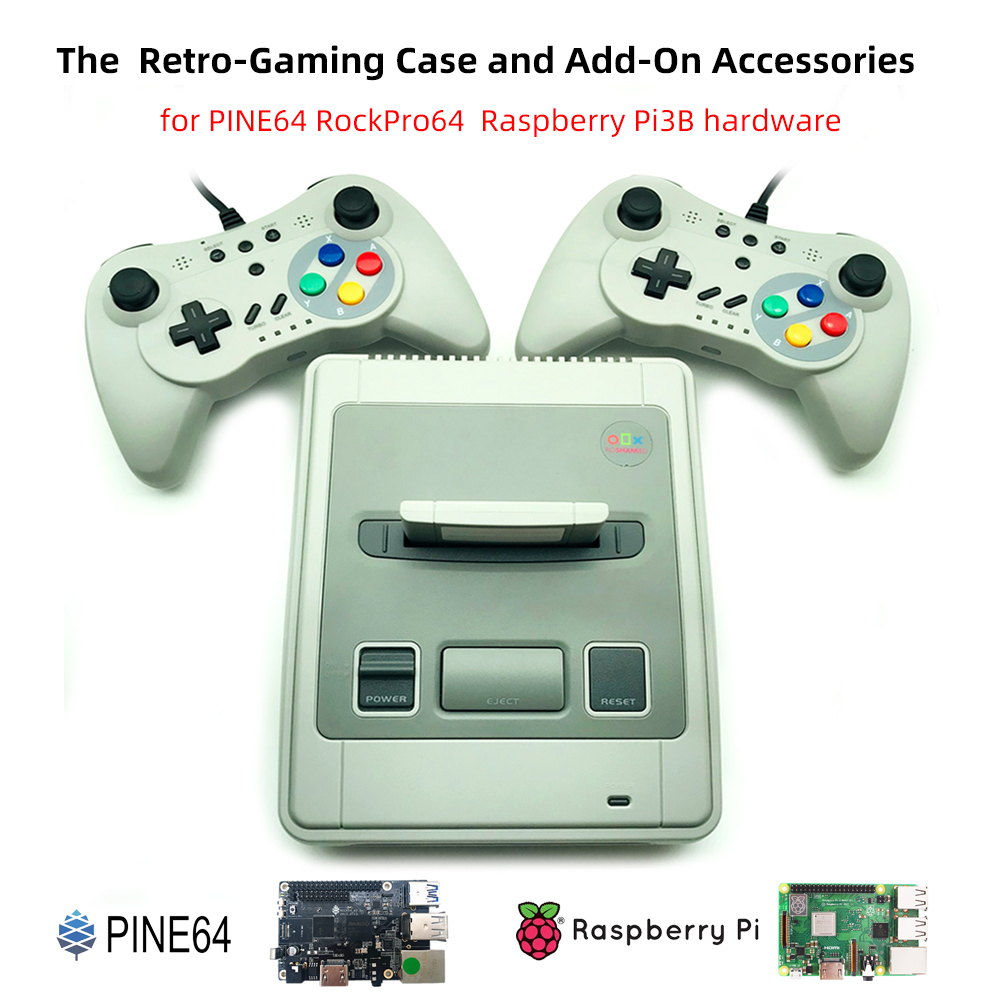 Retro Gaming Raspberry Pi - Игровой чехол в стиле ретро Famicom,