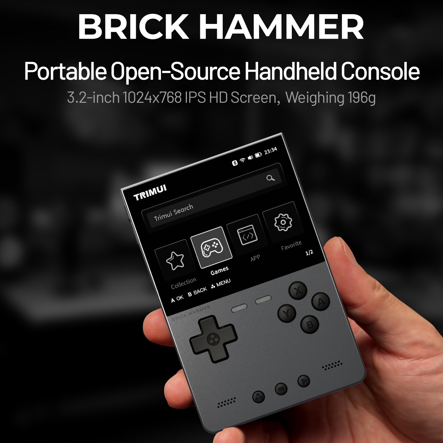 Retro Gaming Phone - TRIMUI BRICK HAMMER Ретро портативная игровая