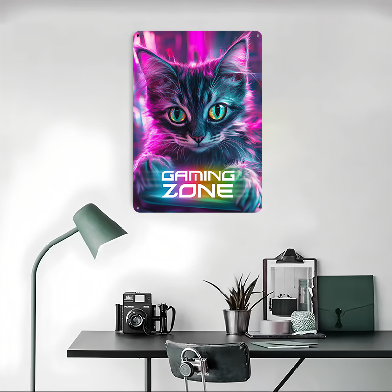 Постер с принтом Gamer Cat - G – обзор и цена Retro Gaming Zone