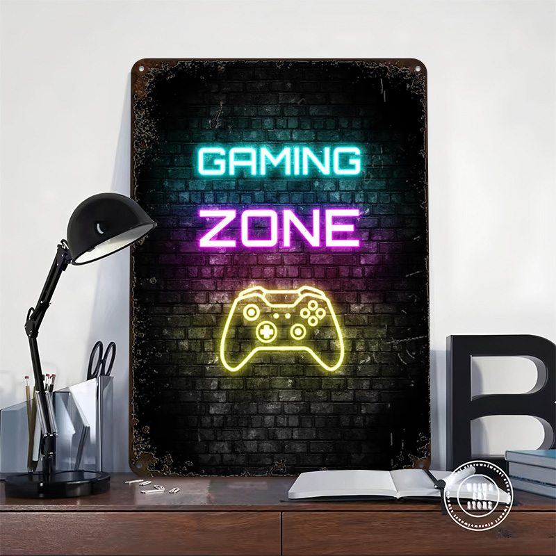 Игровая зона, неоновая вывеска – обзор и цена Retro Gaming Zone